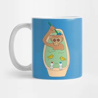 Monkey in the bathtub Mug